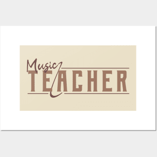 Music teacher // Vintage Posters and Art